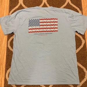 Collared Greens American Flag Tee - XL